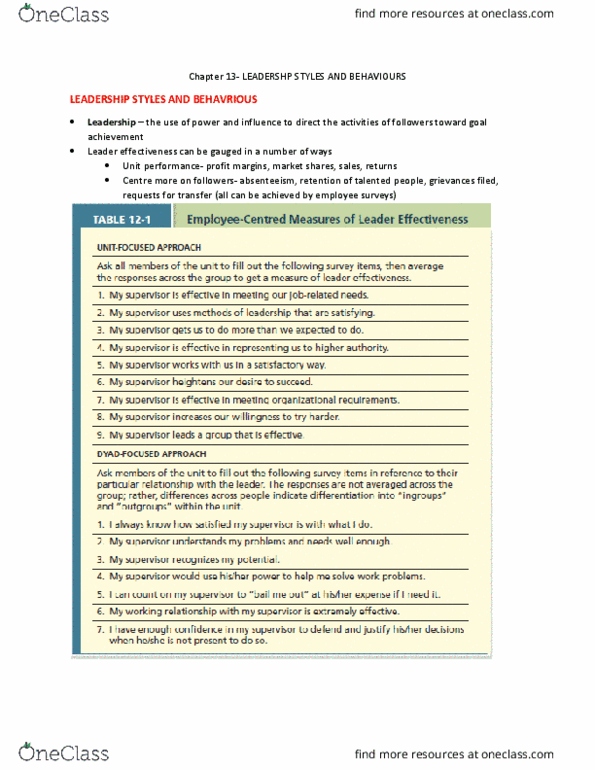 AFM280 Lecture Notes - Lecture 13: Absenteeism, Ingroups And Outgroups, Job Performance thumbnail