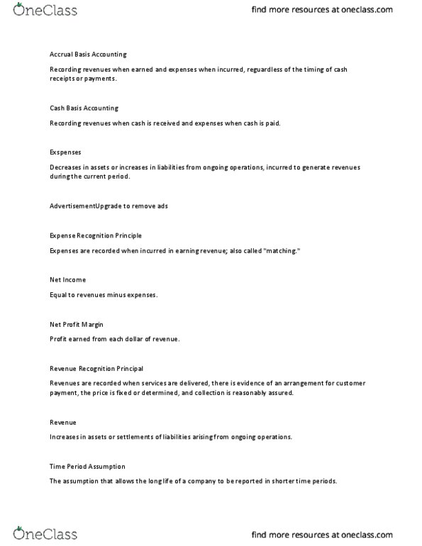 ACC 240 Lecture Notes - Lecture 8: Accrual thumbnail