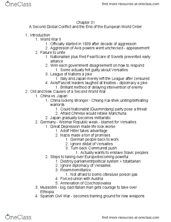 01:506:201 Lecture Notes - Lecture 31: Kuomintang, Slavs, Appeasement thumbnail