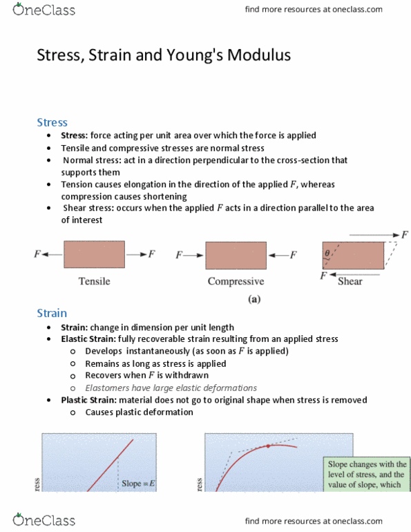 Engineering Science 1021A/B Lecture Notes - Lecture 5: Shear Stress, Stress (Mechanics), Modulus Guitars thumbnail