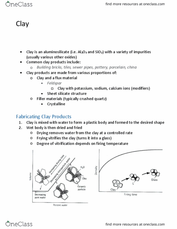 Engineering Science 1021A/B Lecture Notes - Lecture 26: Aluminosilicate, Feldspar thumbnail