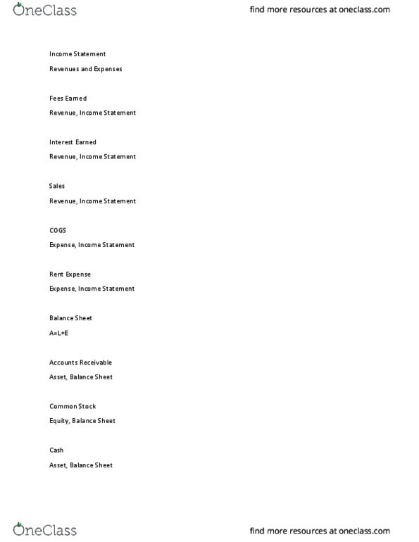 ACC 340 Lecture Notes - Lecture 3: Income Statement, Financial Statement thumbnail