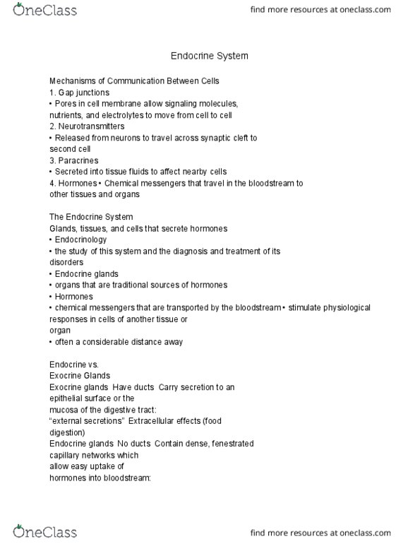 BIOL 1050H Lecture Notes - Lecture 10: Paraventricular Nucleus Of Hypothalamus, Supraoptic Nucleus, Osteoblast thumbnail