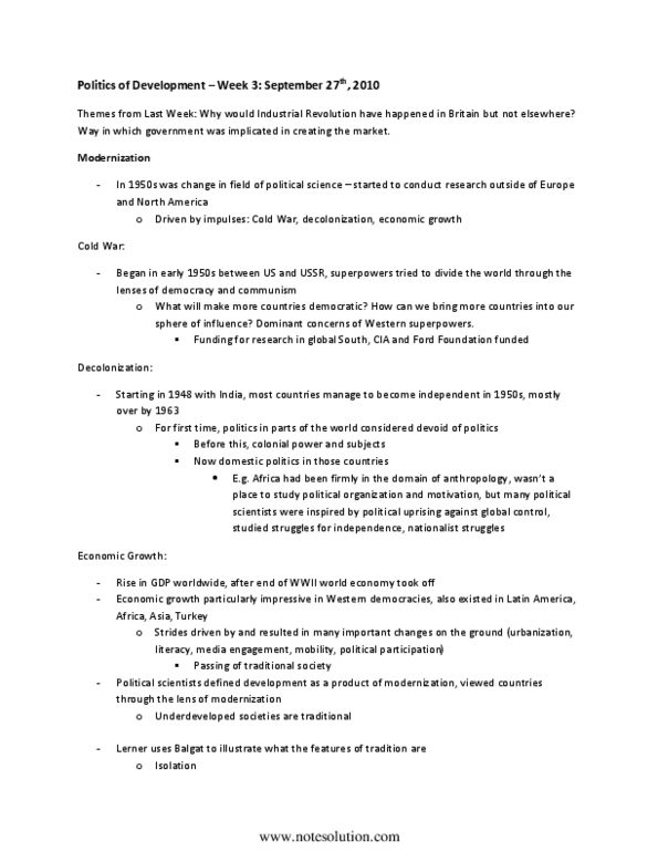 POL201Y1 Lecture : Modernization thumbnail