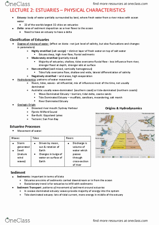 EVSC20004 Lecture Notes - Lecture 2: Wind Wave, Gippsland Lakes, Milford Sound thumbnail