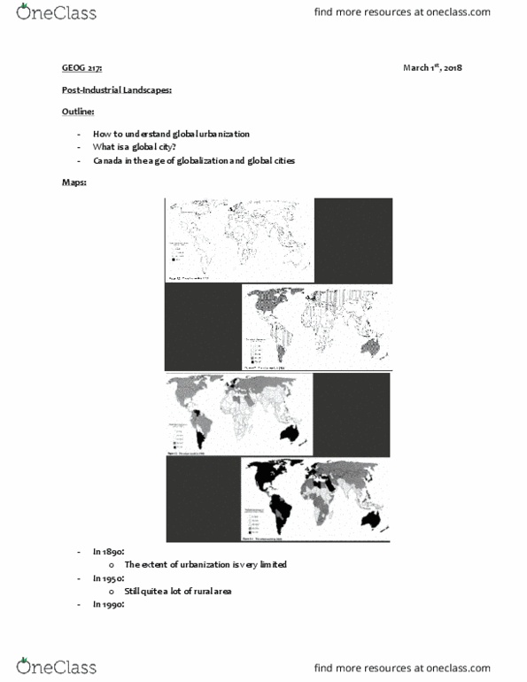 GEOG 217 Lecture Notes - Lecture 14: Colonial Life Arena, Global City, Economic Globalization thumbnail