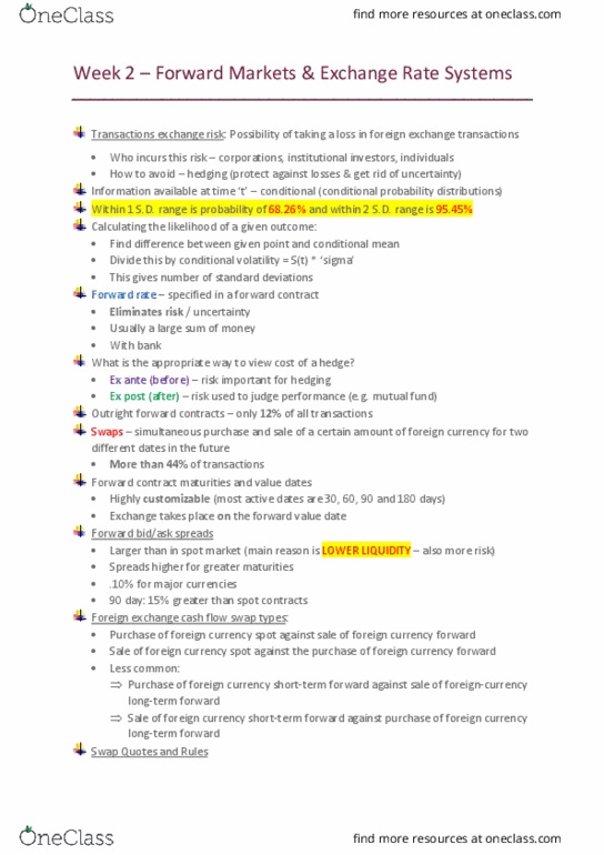 FINS3616 Lecture Notes - Lecture 3: Forward Rate, Exchange Rate, Autoregressive Conditional Heteroskedasticity thumbnail