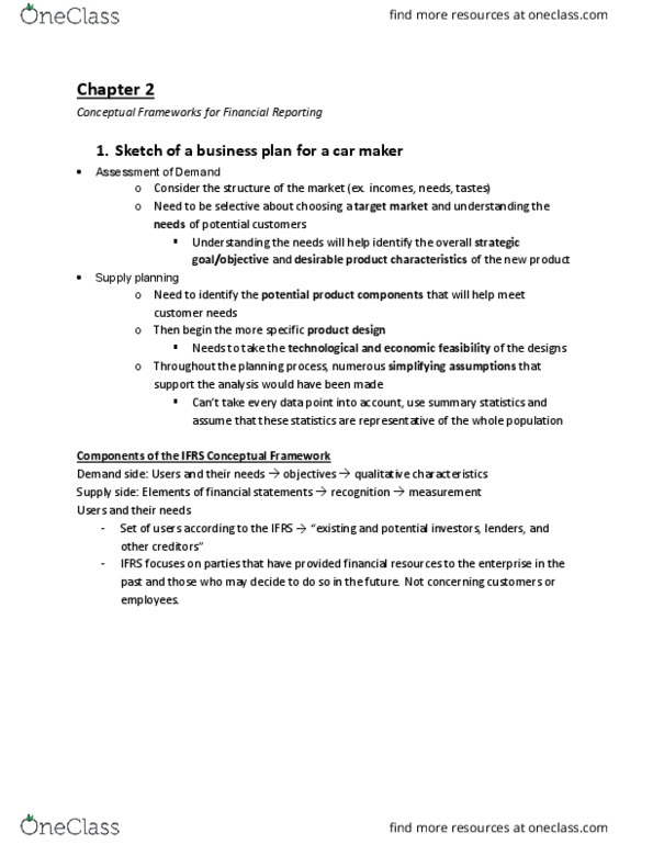 AFM291 Chapter Notes - Chapter 2: Summary Statistics, Financial Statement, Pro Forma thumbnail