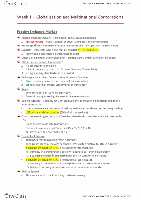 FINS3616 Lecture Notes - Lecture 2: Interbank Foreign Exchange Market, Fedwire, Foreign Exchange Market thumbnail