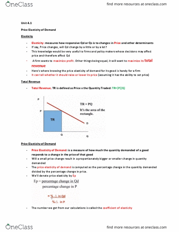 ECON 1B03 Lecture Notes - Lecture 4: Demand Curve thumbnail