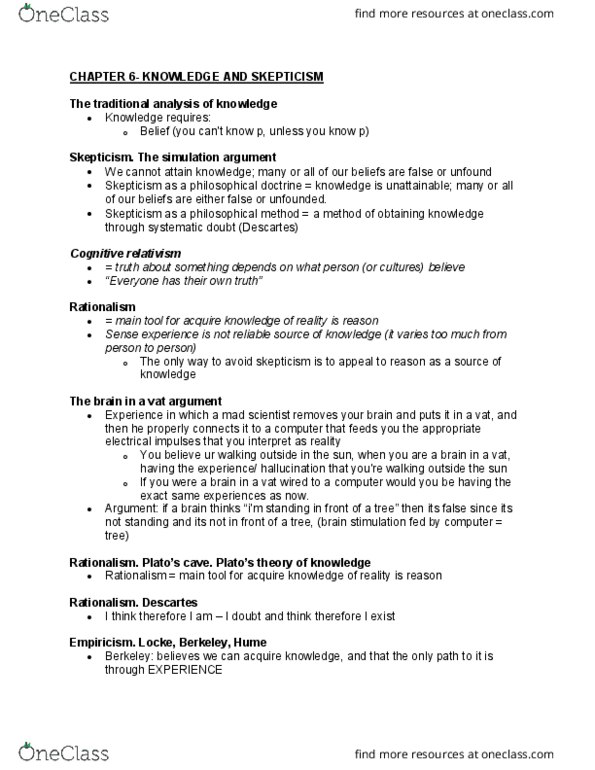 PHIL 1000 Lecture Notes - Lecture 8: Factual Relativism, Simulated Reality, Mad Scientist thumbnail