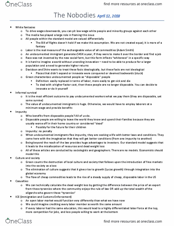 ECON 155 Lecture Notes - Lecture 23: Deadweight Loss, Factor Cost, Meritocracy thumbnail