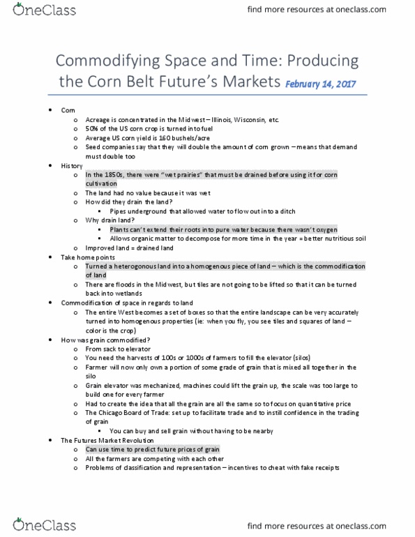 GEOG 130 Lecture Notes - Lecture 6: Corn Belt, Grain Elevator thumbnail