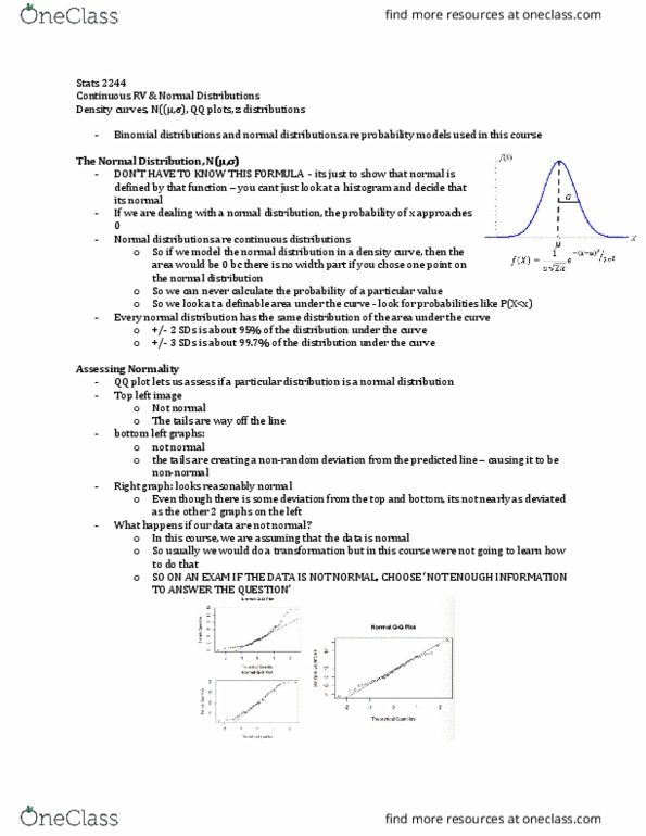 Statistical Sciences 2244A/B Lecture Notes - Lecture 6: Binomial Distribution, Dont, Standard Deviation thumbnail