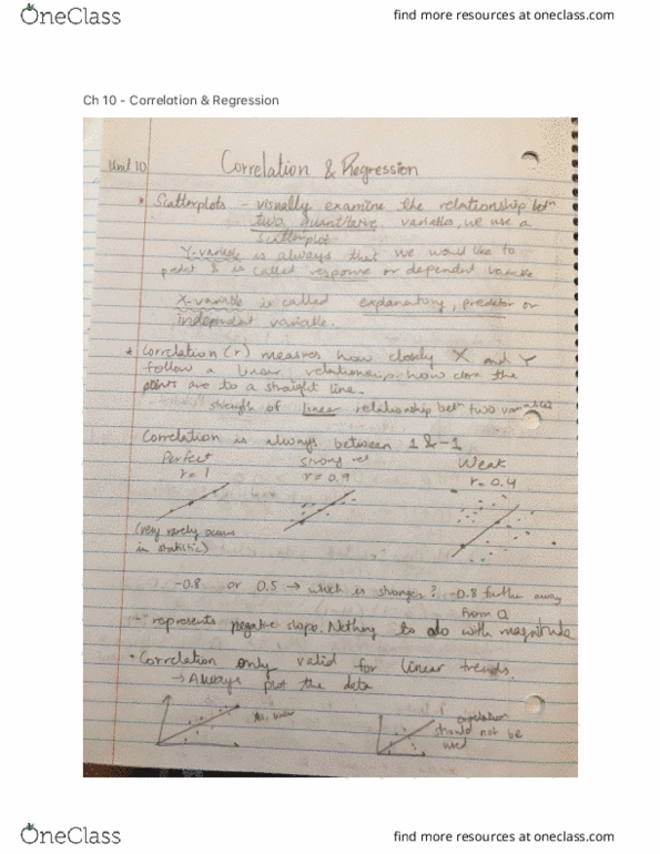 MSIT 3000 Lecture 10: Ch 10 - Correlation & Regression - part 1 thumbnail