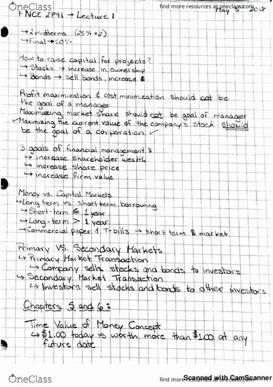 FNCE 2P91 Lecture 1: FNCE Lecture 1 Pt. 1/2 thumbnail