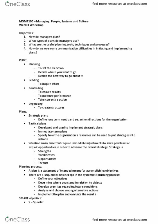 MGMT100 Lecture Notes - Lecture 3: Myofascial Trigger Point thumbnail