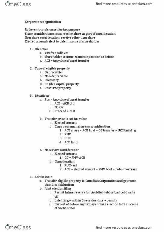 BUSI 4005 Lecture Notes - Lecture 10: Capital Gain, Capital Loss thumbnail