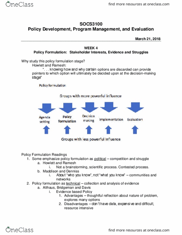 SOCS3100 Lecture Notes - Lecture 4: Policy Network, Accrual, Individualist Feminism thumbnail