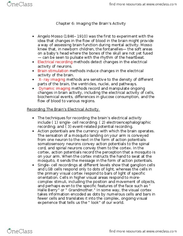 PSYB65H3 Chapter Notes - Chapter 6: Transcranial Magnetic Stimulation, Angelo Mosso, Pneumoencephalography thumbnail