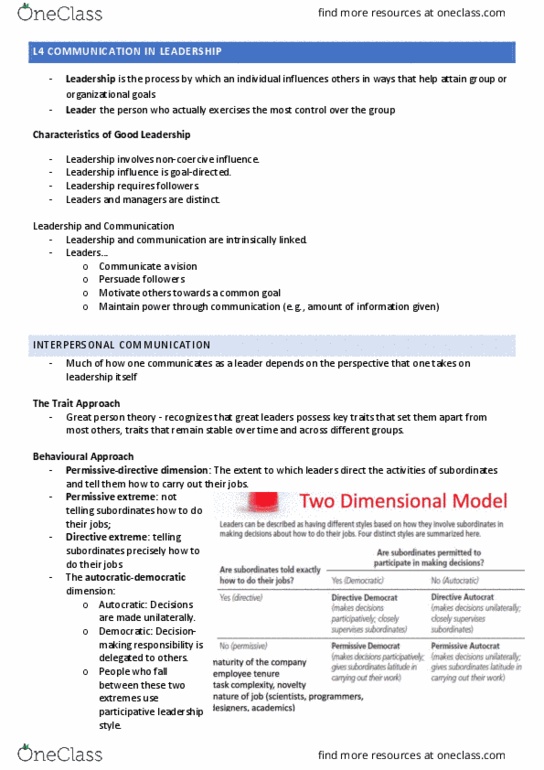 MGMT2100 Lecture 4: L4 Communication in leadership thumbnail