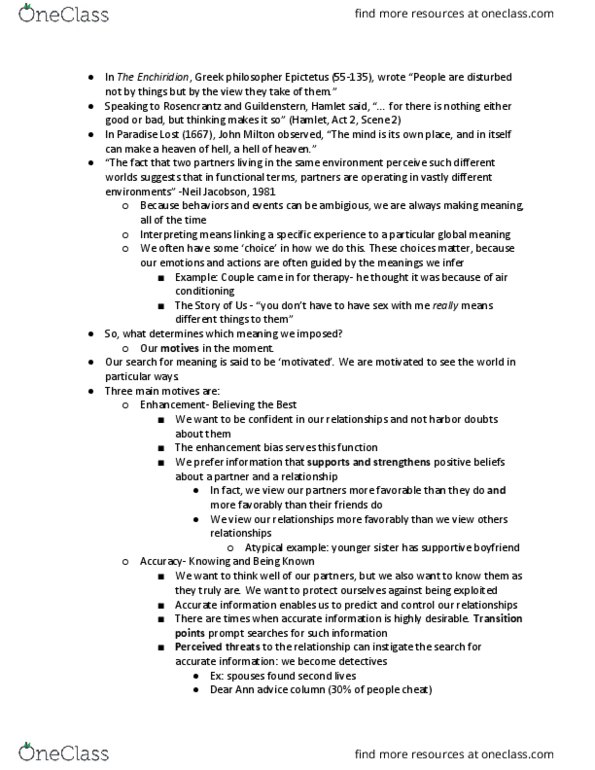 PSYCH 137C Lecture Notes - Lecture 12: Motivated Reasoning, List Of Memory Biases, Clinton–Lewinsky Scandal thumbnail