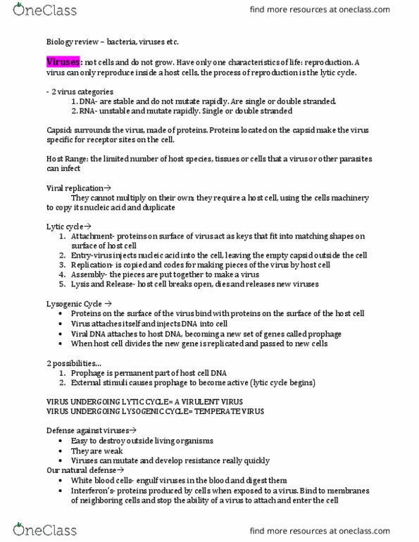 BI111 Lecture Notes - Lecture 92: Mitochondrion, Commensalism, Pediococcus thumbnail