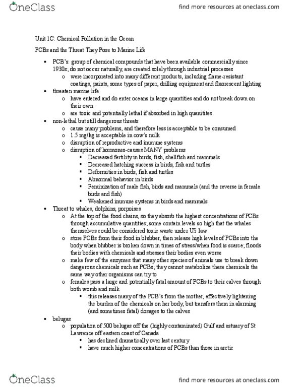 OCEAN 320 Chapter Unit 1C: Unit 1C PCB Threat to Whales, Dolphins & Porpoises thumbnail