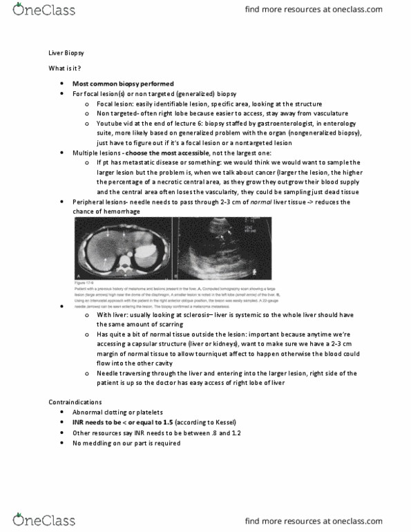 MEDRADSC 3C03 Lecture Notes - Lecture 7: Warfarin, Heparin, Interventional Radiology thumbnail