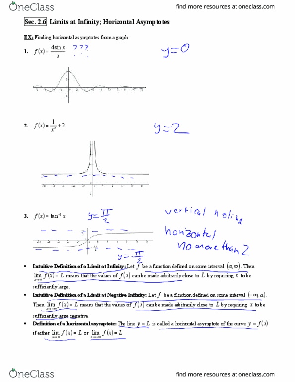 MATH 1225 Lecture Notes - Lecture 10: Asymptote, Rational Number thumbnail
