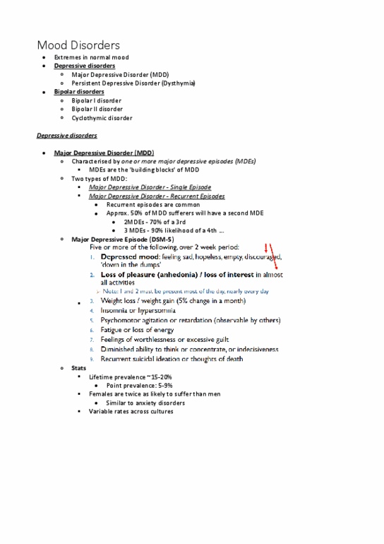 PSYC1011 Lecture 31: Abnormal Psychology - Mood Disorders thumbnail