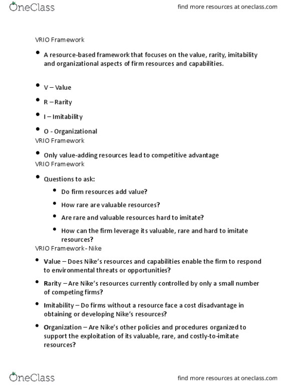 International Business SIB650 Lecture Notes - Lecture 3: Customer Retention, Imitation thumbnail