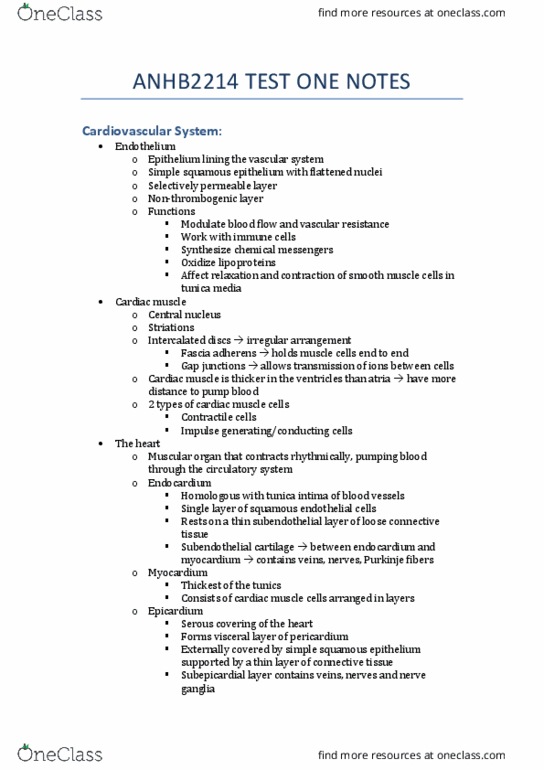 ANHB2214 Lecture Notes - Lecture 1: Phonation, Olfactory Nerve, Olfactory Glands thumbnail