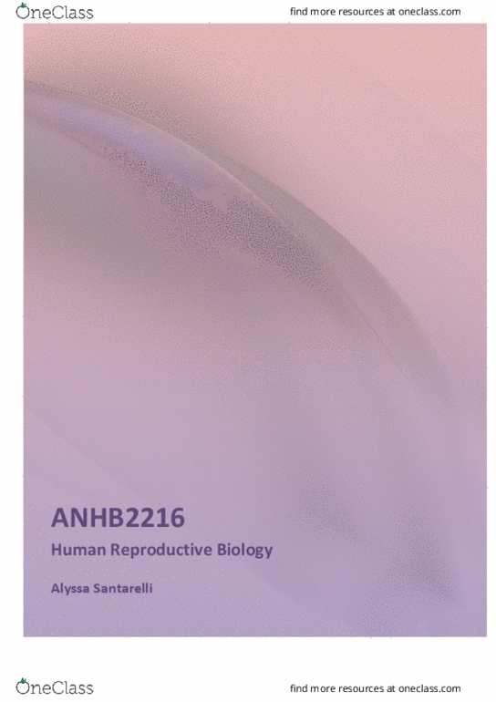 ANHB2216 Lecture Notes - Lecture 1: Positive Feedback, Blood Pressure, Adipocyte thumbnail