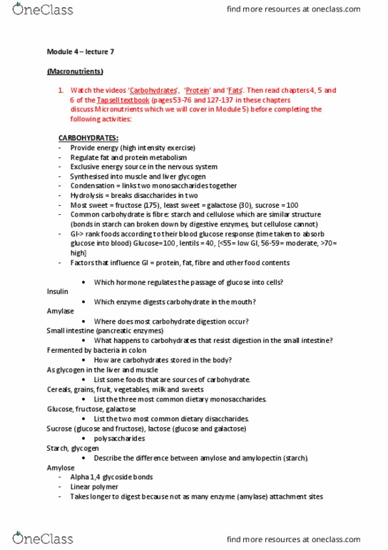 NUTR1023 Lecture Notes - Lecture 7: Constipation, Antibody, Pyridoxine thumbnail