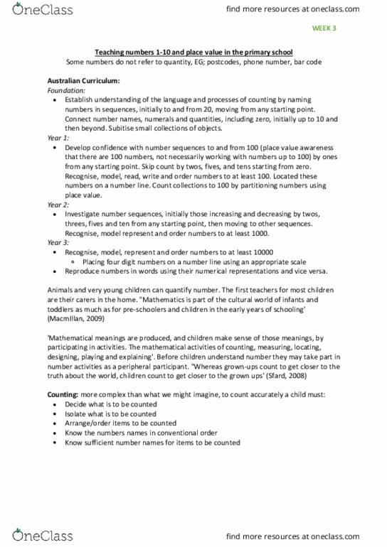 MAE2240 Lecture Notes - Lecture 3: Kwadukuza, Australian Curriculum, Barcode thumbnail