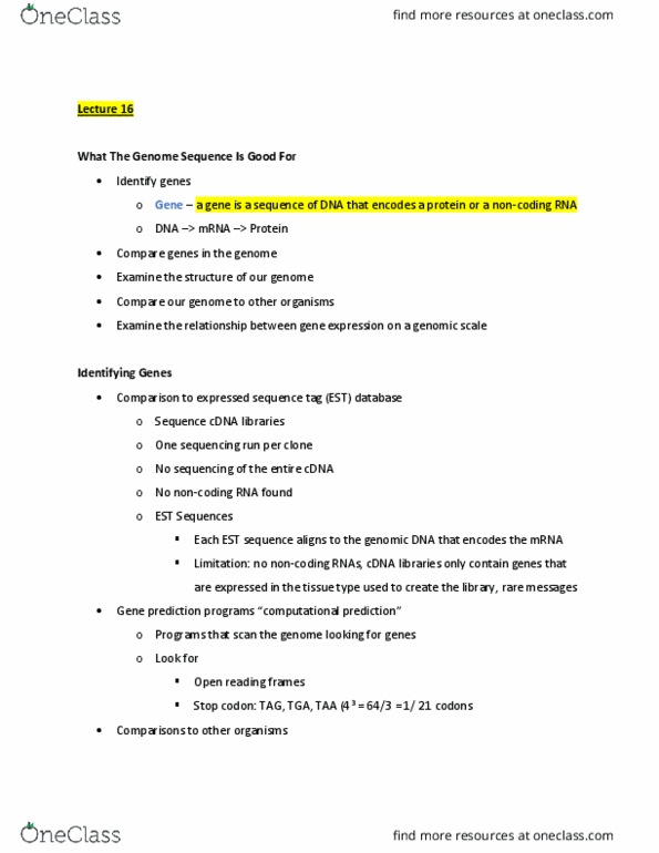 BIO 325 Lecture 16: Lecture 16 thumbnail