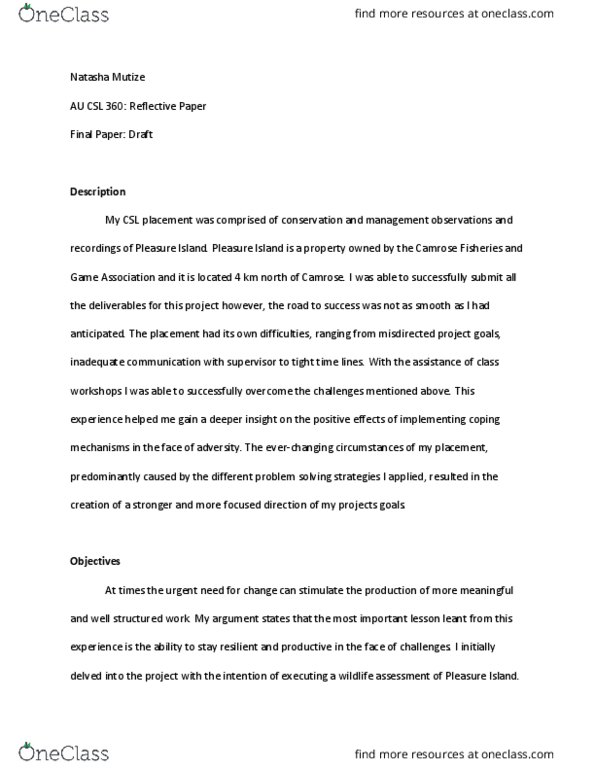 AUIDS 276 Lecture Notes - Lecture 13: Land Trust, Conflict Management, Logic Model thumbnail