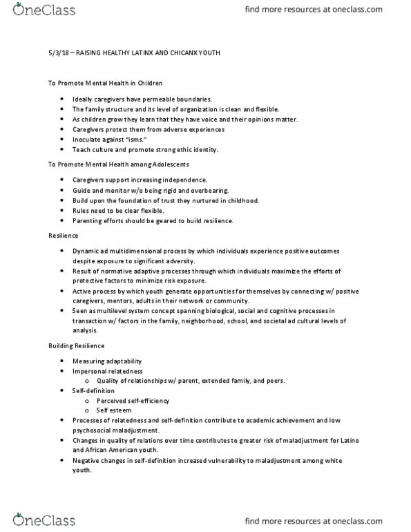 CHI 120 Lecture Notes - Lecture 10: Generation Gap, Theoretical Ecology, Homicide thumbnail