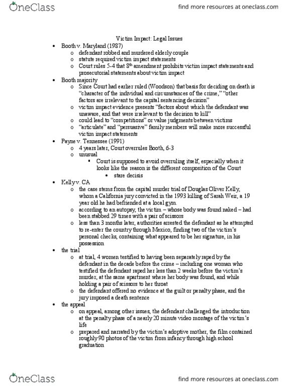 CRM/LAW C165 Lecture Notes - Lecture 17: Halloween Costume, Precedent, Douglas Oliver thumbnail