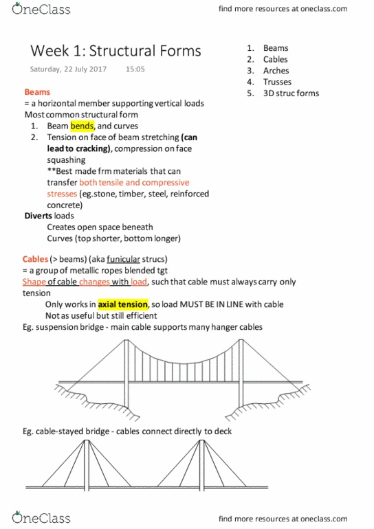 ENG1001 Lecture Notes - Lecture 1: Space Frame thumbnail
