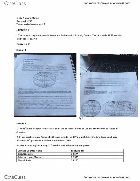 GEOPH224 Lecture Notes - Lecture 1: Invermere, 10Th Parallel South, International Date Line thumbnail