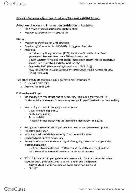 LLB230 Lecture Notes - Lecture 5: Australia Post, Material Issue, Telstra thumbnail