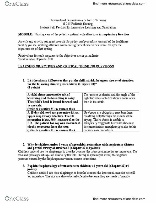 NURS 225 Lecture Notes - Lecture 3: Respiratory Acidosis, Salbutamol, Electronvolt thumbnail