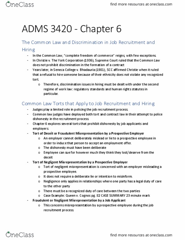 ADMS 3420 Lecture Notes - Lecture 3: Seneca College, Cognos thumbnail