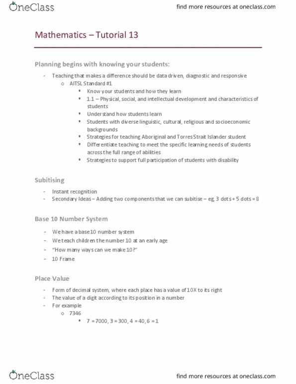 ED1635 Lecture Notes - Lecture 13: Problem Solving thumbnail