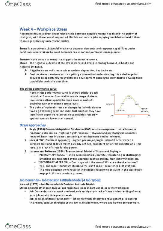 MGMT1002 Lecture Notes - Lecture 4: Design Issues, Shift Work, Learned Helplessness thumbnail