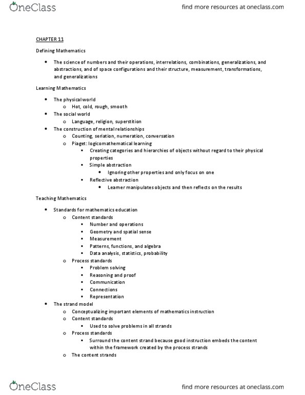 FRHD 2040 Chapter Notes - Chapter 11: Problem Solving, Data Analysis thumbnail