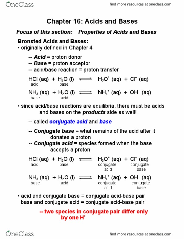 CHEM 1312 Chapter Notes - Chapter 16: Sodium Hydroxide, Lead, Lewis Acids And Bases thumbnail