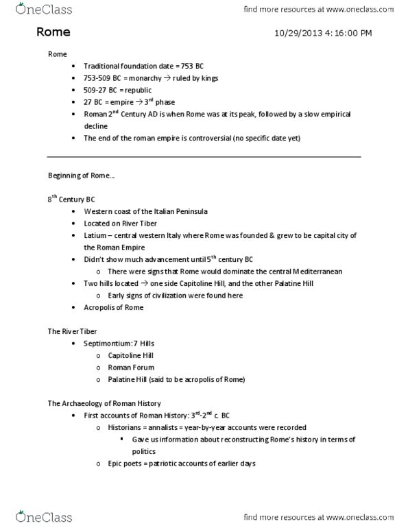 CLASSICS 1A03 Lecture : Origins of Rome.docx thumbnail